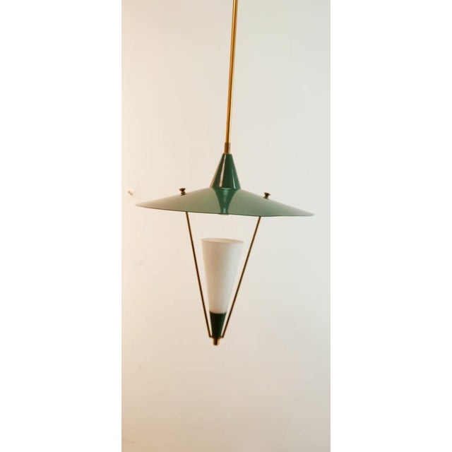 Dome Suspension with Glass Cone For Sale - Image 10 of 17