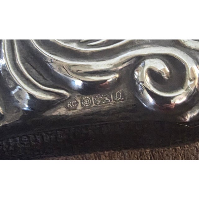 Traditional Vintage Sterling Silver Photo Frame For Sale - Image 3 of 9
