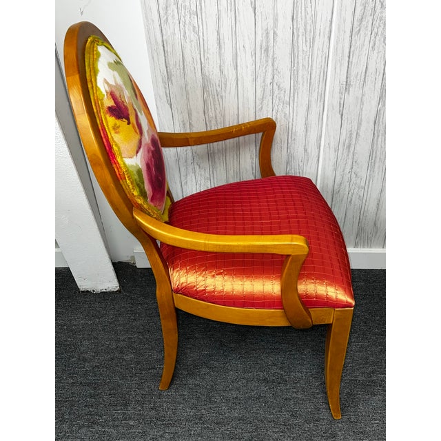 French 1960s Pair of Freshly Upholstered Arm Chairs For Sale - Image 3 of 8