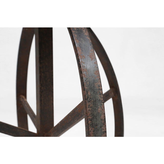 Metal Industrial Black Metal Stool, France, 1920s For Sale - Image 7 of 16