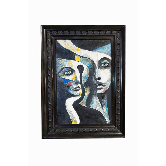 Early 21st Century Clive Fredriksson, Composition, Acrylic on Canvas, Framed For Sale - Image 5 of 5