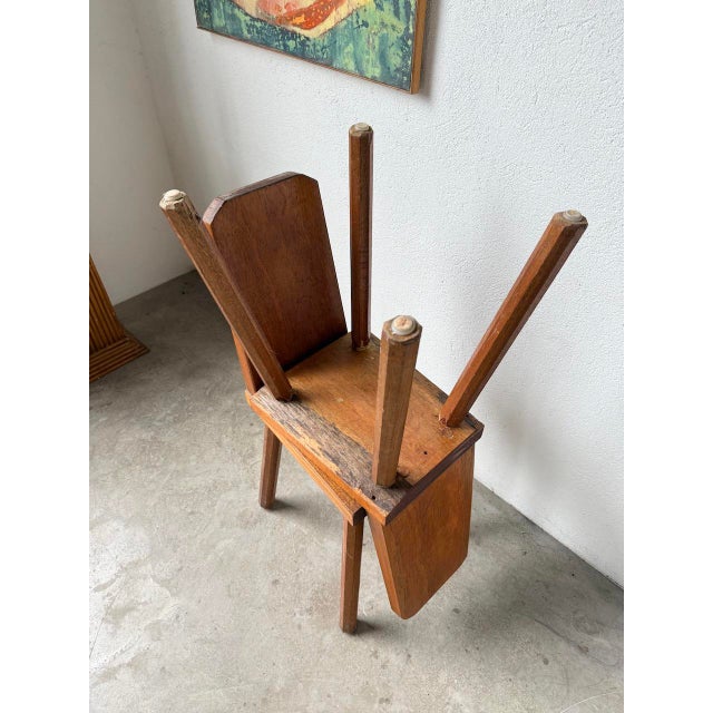 Brutalist Oak Chairs, 1950s, Set of 2 For Sale - Image 14 of 18