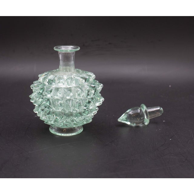 1940s Green Ercole Barovier Rostrato Murano Style Glass Vase for Barovier & Toso For Sale - Image 9 of 10