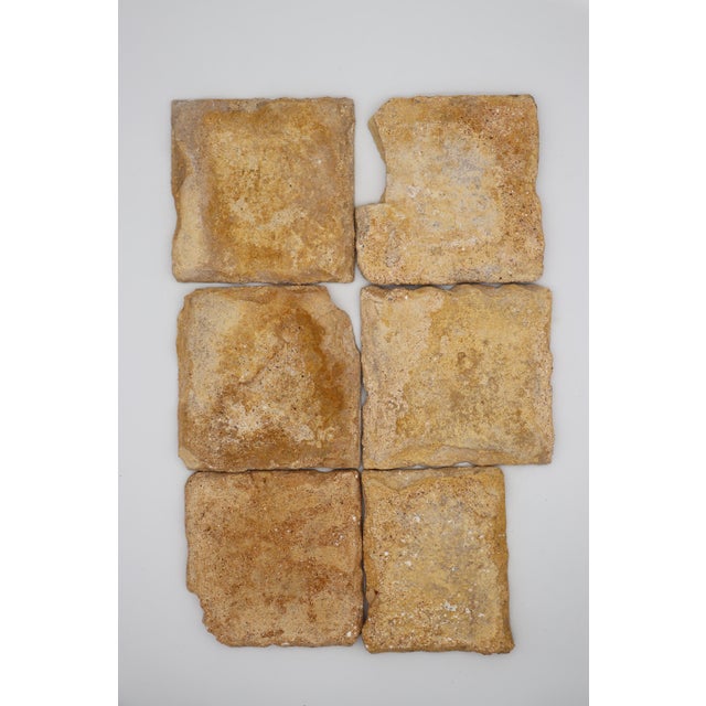 Blue 17th Century Set of Six Floral Tiles, Portuguese For Sale - Image 8 of 11