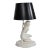 White Ceramic Nude Female Table Lamp Made in Usa Ca. 1950/1960's For Sale