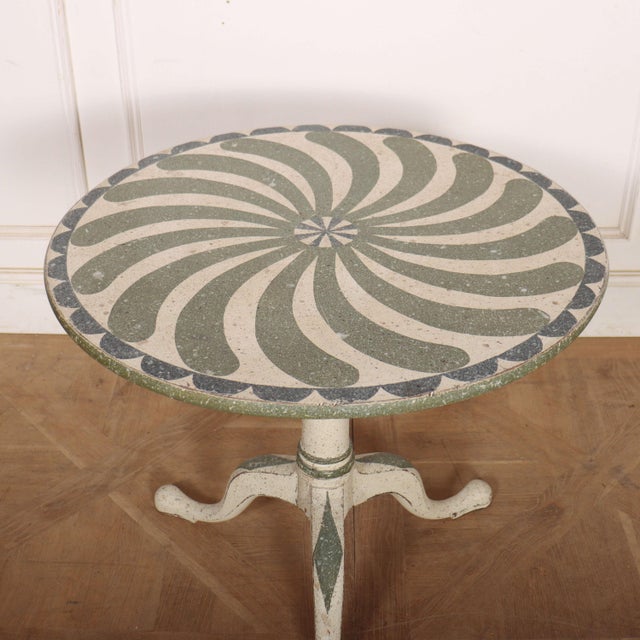 English Painted Tripod Table For Sale - Image 3 of 7