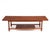 Wood Walnut Mid Century Checkerboard Coffee Table Brass Cap Feet After Carl Axel Acking For Sale - Image 7 of 13