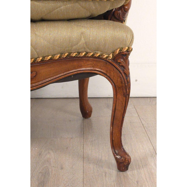 Italian Fruitwood Bergère, Circa 1970 For Sale - Image 15 of 15