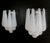 Vintage Glass Petals Drop Wall Sconces, 1990s, Set of 2 For Sale - Image 4 of 13