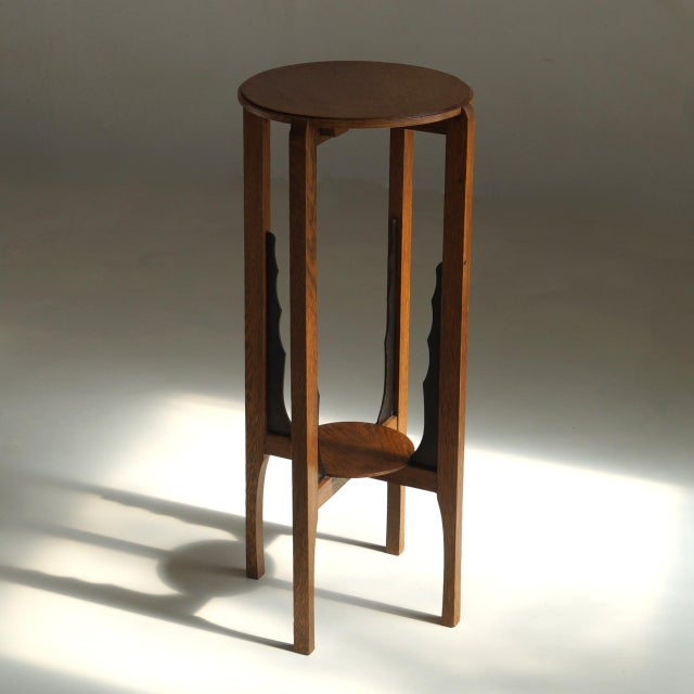 1920s Art Deco Dutch Amsterdam School Plant Table, 1930s For Sale - Image 5 of 13