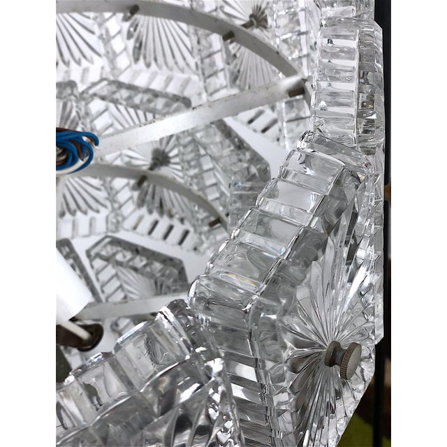 Mid-Century Modern Vintage Crystal Chandelier, Austria, 1960s For Sale - Image 3 of 13