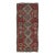 Vintage Kilim Red Handmade Flatweave Tribal Motif Wool Runner For Sale