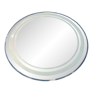 Large 1970s Wall Mirror For Sale