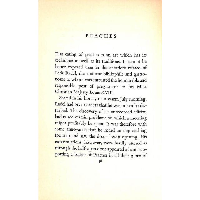 "The Anatomy of Dessert With a Few Notes on Wine" 1933 Bunyard, Edward A. For Sale - Image 9 of 9