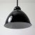 - Vintage industrial ceiling light - Made in Germany in the 1940s to 1950s - The lamp features a black enamel lampshade -...
