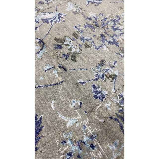 1990s Handwoven Indian Agra Area Rug 10x14 For Sale - Image 10 of 10