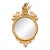 English Carved Giltwood Convex Mirror with Mythical Creatures, circa 1840 For Sale
