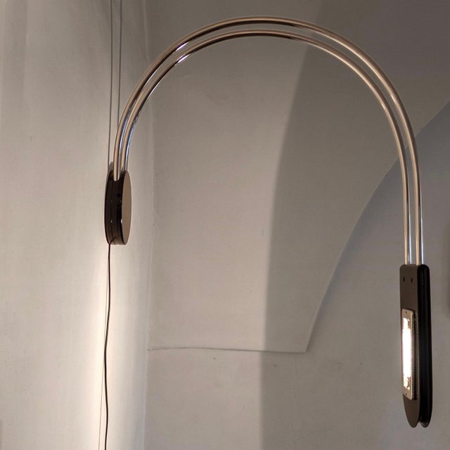 Postmodern Gesto Wall Sconces by Bruno Gecchelin for Skipper, 1970s, Set of 2 For Sale - Image 3 of 18
