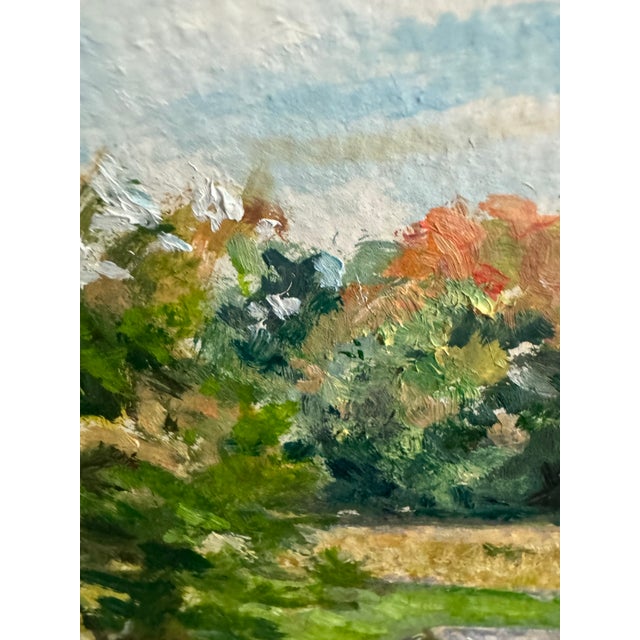 Green William M. Hoffman Jr. 2004 “Green Mead Farm, Ligonier, Pa” Pennsylvania Original Oil Painting For Sale - Image 8 of 12