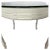 Palm Regency Round Center Entry Hall Game Dining Table Serge Roche Plaster Style For Sale In Philadelphia - Image 6 of 12