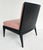 Light Pink Magni Home Plaza Slipper Lounge Chairs, Pink Lambskin Upholstery, Ebonized Wood Finish For Sale - Image 8 of 16
