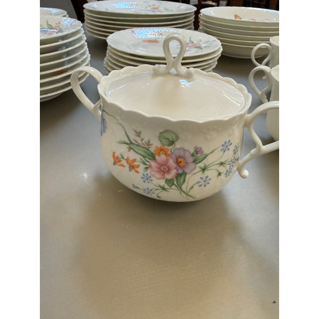 Mikasa “Something Blue” Bone China, Pattern A7051, Set of 47 Pieces For Sale - Image 10 of 12