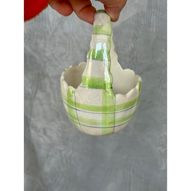 Ceramic Egg Easter Basket Bowl For Sale - Image 10 of 12