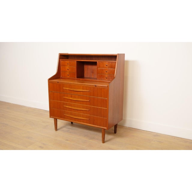 Vintage Secretaire in Teak, 1960s For Sale - Image 13 of 13