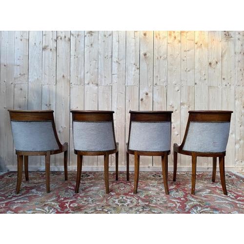 Empire Style Gondola Chairs, Set of 4 For Sale - Image 6 of 7