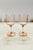 Shabby Chic Vintage Pink Glassware Set- 2 Wine Glasses & 2 Footed Tumblers For Sale - Image 3 of 12