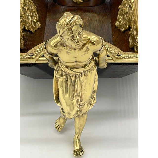 Islamic 19th Century French Moorish Gilt Bronze Figural Centerpiece For Sale - Image 3 of 10