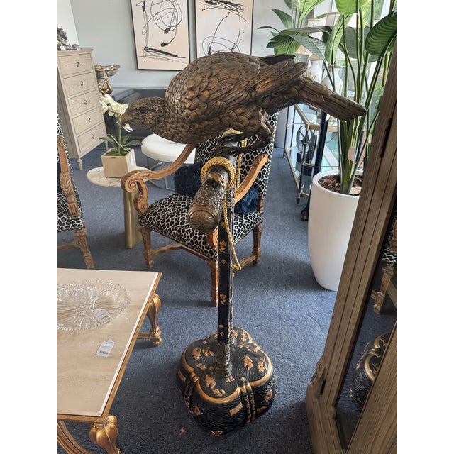 1940s Bronze Falcon Sculpture For Sale - Image 4 of 6