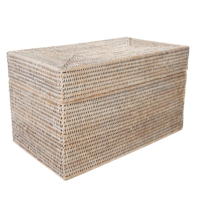 Artifacts Rattan Rectangular Hinged Chest For Sale In Houston - Image 6 of 6