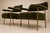 Brazilian Modern Pair of Armchairs in Aged Brass & Olive Green Mohair by Joaquim Tenreiro, 1950s For Sale In New York - Image 6 of 17