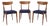 Vintage Danish Teak Chairs, 1960s, Set of 3 For Sale