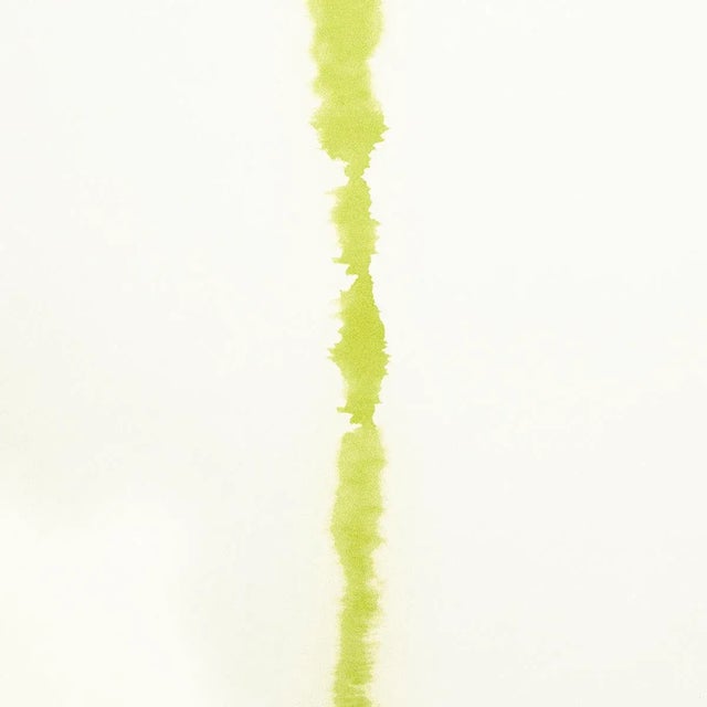 Mid-Century Modern Sample - Schumacher x Backdrop Ephemera Wallpaper in Chartreuse For Sale - Image 3 of 4