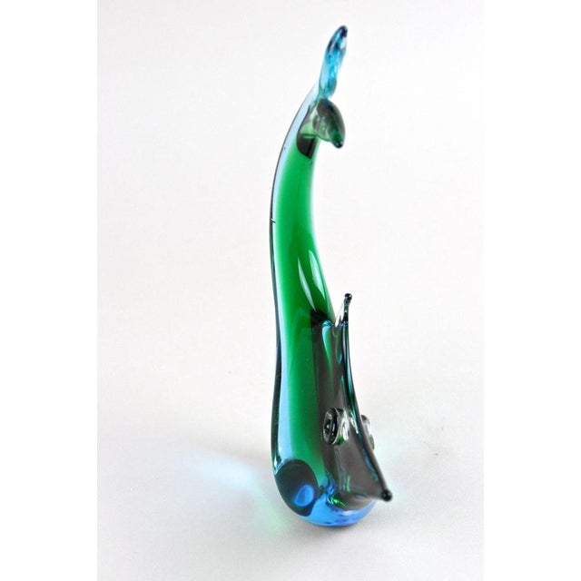 Mid-Century Murano Glass Fish Sculpture in Blue and Green Tones, Italy, 1970 For Sale - Image 13 of 18