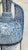 Blue Antique Blue and White Ceramic Alhambra Vase and Iron Stand For Sale - Image 8 of 12