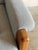 1980s Teak Blue Lounge Chair Fabric Upholstered Armchair Wooden Living Room Seating Denmark 1980s For Sale - Image 5 of 9