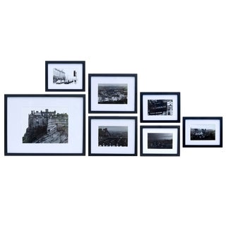 Edinburgh Black & White Framed Photography Prints, Set of 7 For Sale