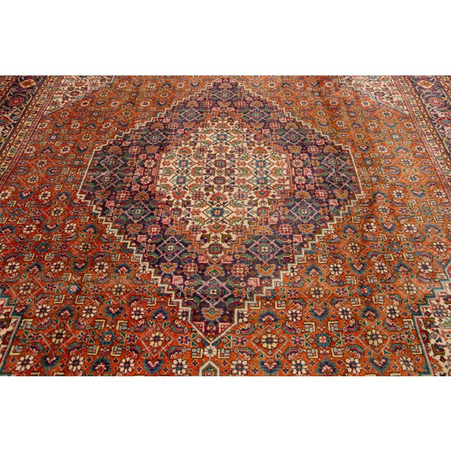 Persian Vintage Handmade Tabriz Wool Rug With Allover Pattern For Sale - Image 3 of 10