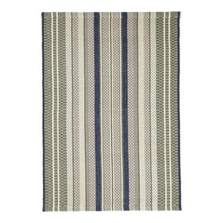 Dash & Albert by Annie Selke Bay Stripe Woven Cotton Rug, 3' x 5' For Sale