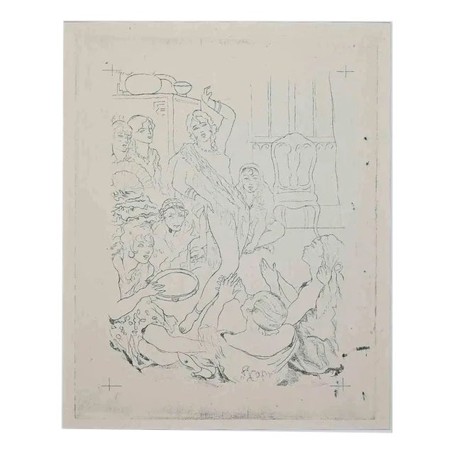 Édouard Chimot, For Herodias, Etching, 1936 For Sale