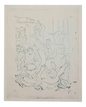 Édouard Chimot, For Herodias, Etching, 1936