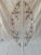 Tan Vintage Cretan Hand Embroidered Cross Stitch Floral Tablecloth Tan- Ecru Autumnal Linen For Sale - Image 8 of 12