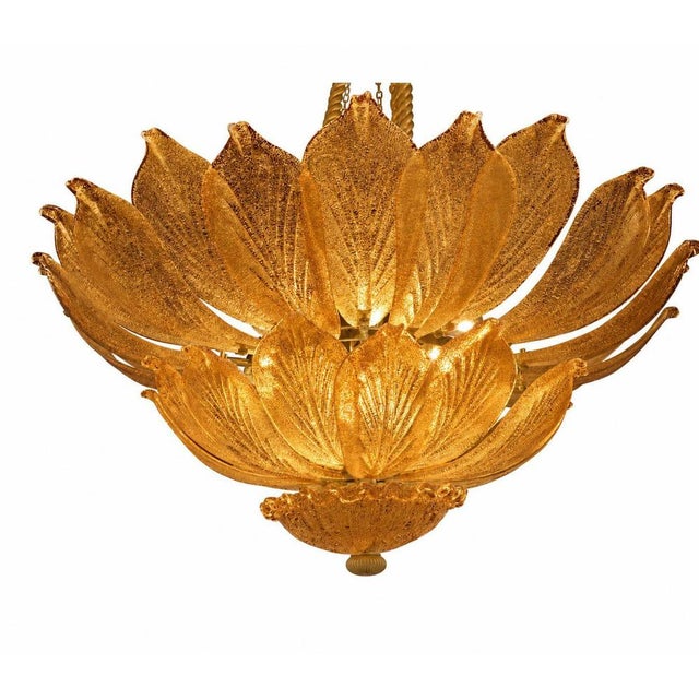 Glass Venetian Ceiling Lights by Valentina Planta. Murano, 1990, Set of 2 For Sale - Image 7 of 9