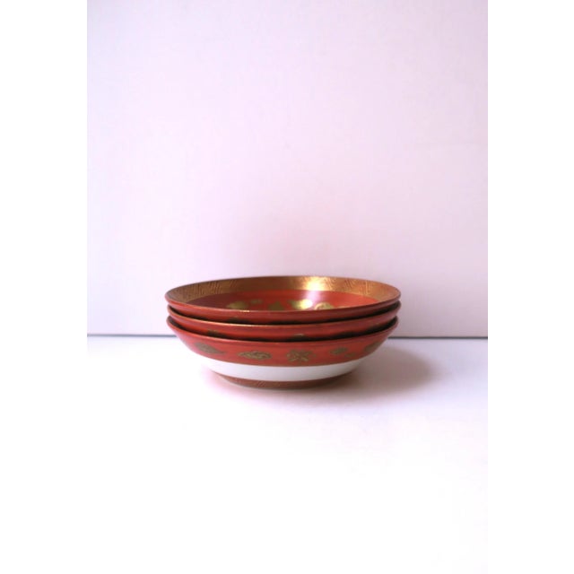 Gold Dragon Finger or Nut Bowls, Set of 3 For Sale - Image 10 of 11