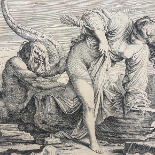 Hamlet Winstanley, Depicting the Myth of Glaucus and Scylla, 1720s, Engraving For Sale - Image 13 of 15