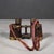 Metal Antique Leather Wrapped German Binoculars and Case c.1921 For Sale - Image 7 of 10