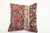 Worn Zabihi Collection Persian Rustic Rug Pillow For Sale - Image 4 of 4